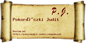 Pokoráczki Judit névjegykártya